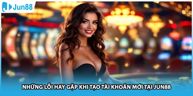Những lỗi hay gặp khi tạo tài khoản mới tại Jun88